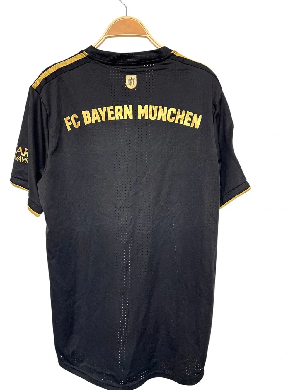 New adidas Black and Gold FC Bayern 21/22 Away Jersey FIFA‎